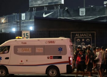 At least one killed and dozens injured during rally at football stadium in Peru after hundreds gathered ahead of derby