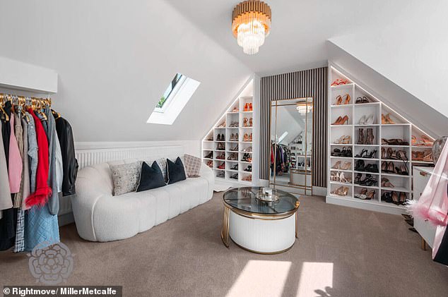 Helen's home in a rural part of Lancashire has an attic room which functions as a walk-in wardrobe as well as six bedrooms