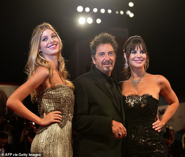 It was almost destined that Camila would find fame, having grown up surrounded by Hollywood A-listers (pictured with her stepfather Al Pacino and mother Lucila Sola in 2014)