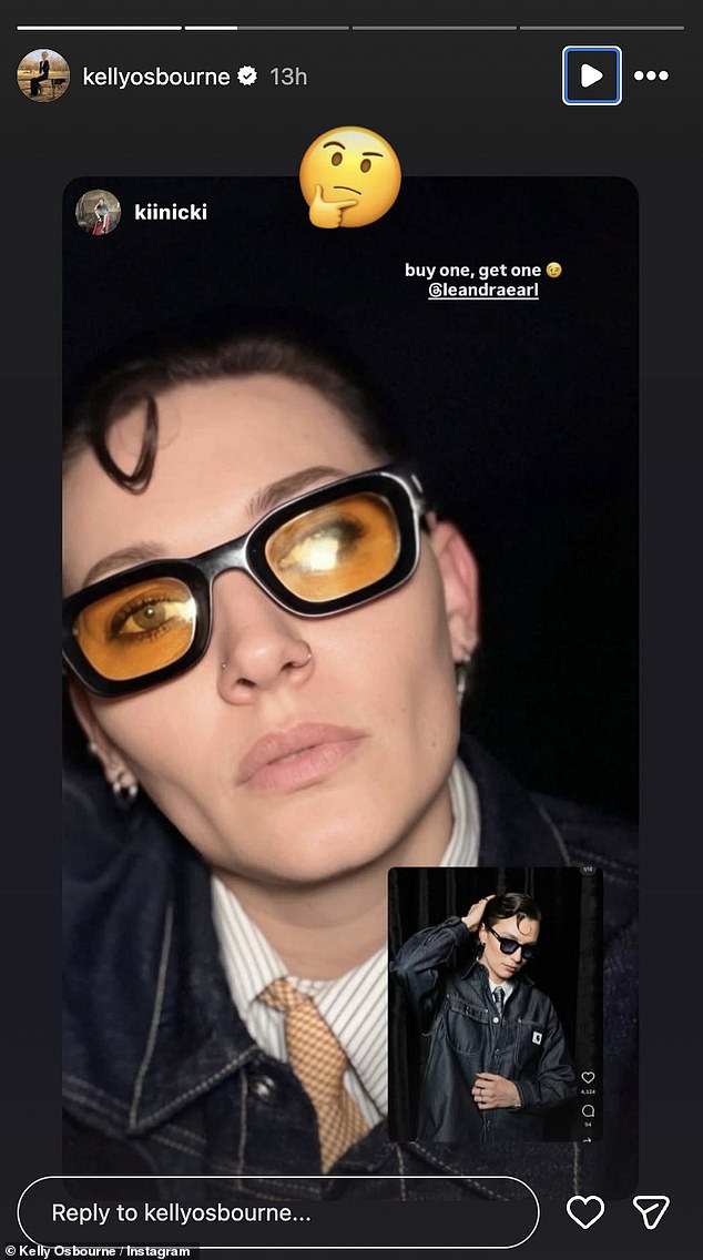 Kelly shared photos of Kiinicki on her Instagram Story on Thursday, just weeks after the pair were spotted 'all over each other' at a party