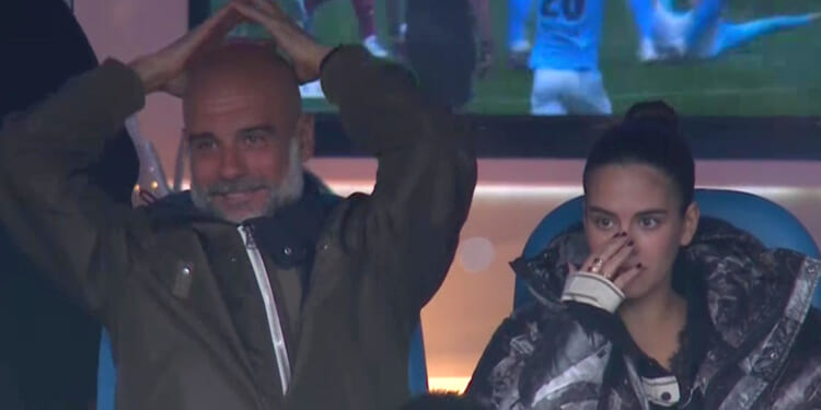 Pep Guardiola's daughter steals show as Man City boss loses his cool in crowd with her for FA Cup clash vs Liverpool