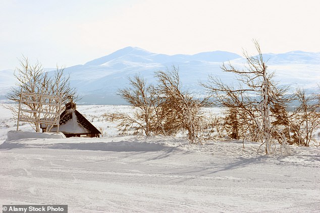 General view of the Anaris mountains in Sweden