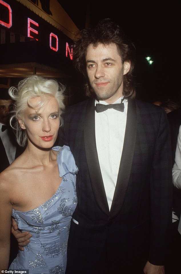 Paula Yates tragically died aged 41 after a heroin overdose and Bob went on to legally adopt her other daughter Tiger Lily who she shared with the late Michael Hutchence (pictured 1985)