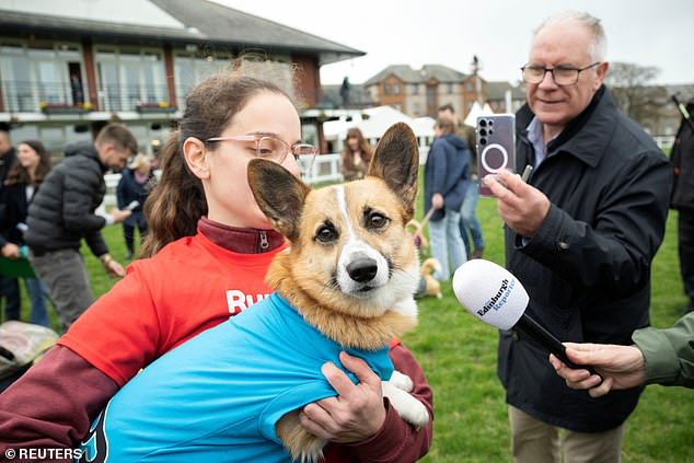 Islay was paraded for the media after her win, even getting the chance to speak into an Edinburgh Reporter microphone