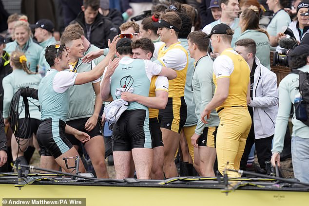 The Cambridge team finished 11 seconds ahead of their rivals in the historic event