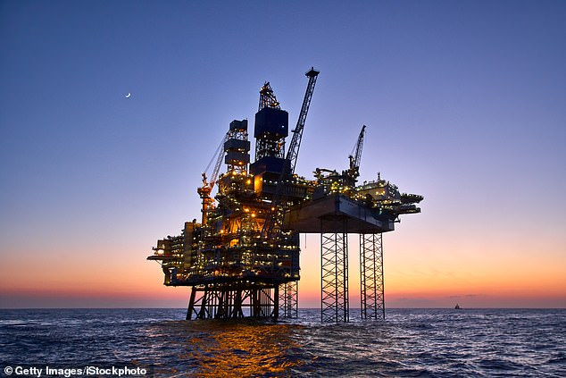 Since Iran began its blockade of the Strait of Hormuz, following US and Israeli attacks, global energy prices have soared. Pictured: File photo of an offshore oil and gas platform