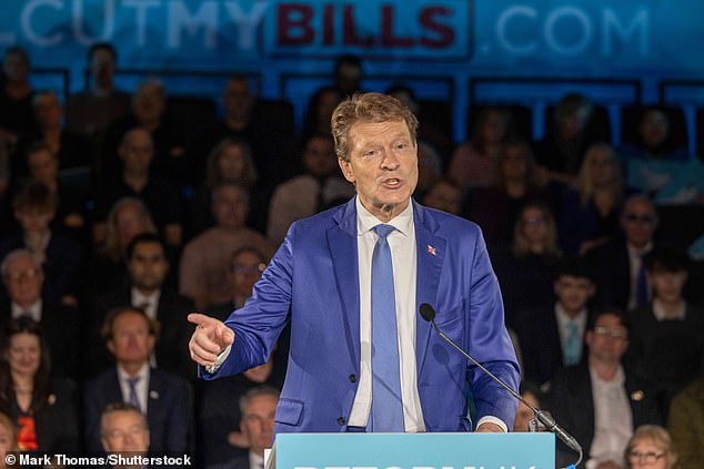 On Saturday night, Reform's deputy leader Richard Tice (pictured, at a Reform UK press conference last month) told this newspaper: 'This poll proves that the British people have far more common sense than the political class'