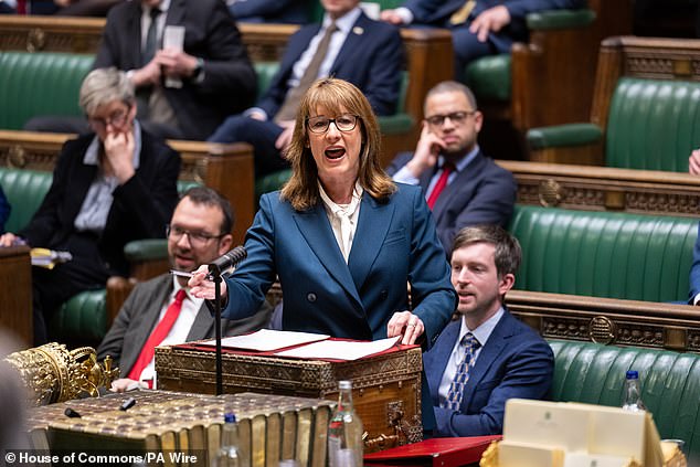 Meanwhile, Chancellor Rachel Reeves (pictured in the House of Commons last month) is planning to end the current 5p a litre fuel duty relief in September