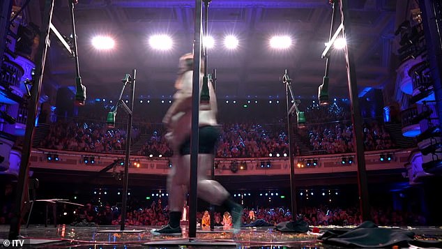 And finally, Leory turned on a weed strimmer - a garden power tool used for cutting plants at speed - before running straight through them and sustaining multiple cuts to his body