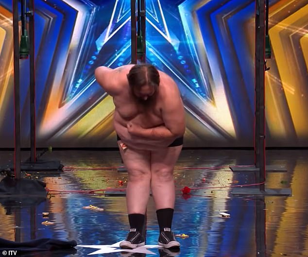 As Leroy walked back to the front of the stage he had sustained many cuts and scratches and still had a mouse trap hanging off him