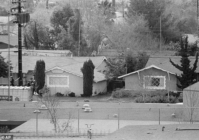 School secretary Mary Smith, whose desk faced the school's front window, saw where the shots were coming from ¿ a house (pictured) directly across the road from the school