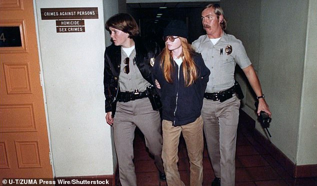 'I just started shooting. That's it. I just did it for the fun of it,' Brenda (pictured, after her arrest) continued. 'I just don't like Mondays. Do you like Mondays? I did this because it's a way to cheer up the day. Nobody likes Mondays'