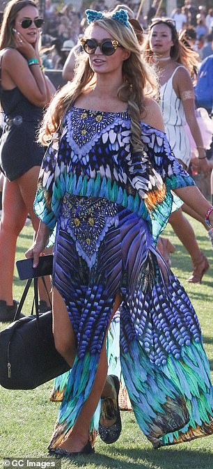Paris Hilton at Coachella in 2015