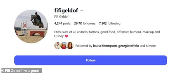 The eldest daughter of Bob Geldof and the late Paul Yates, 43, who wed the sand sculptor in 2016, has returned to using her maiden name on social media