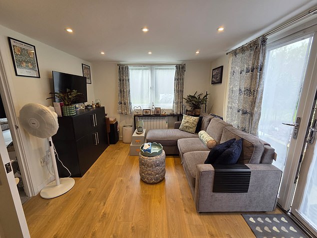 Olivia Baker, 30, enjoys living in an annexe to her parents’ home in Bexhill-on-Sea, East Sussex