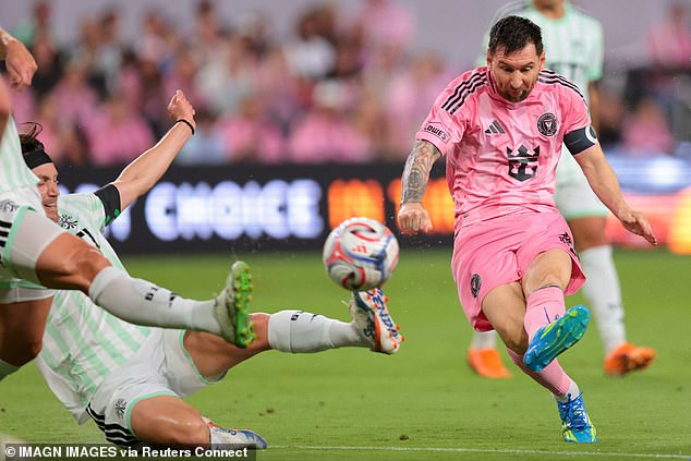 Lionel Messi made history after scoring Inter Miami's first goal at the stadium
