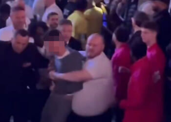 Watch as huge fight breaks out in crowd during Deontay Wilder's thrilling points win against Derek Chisora