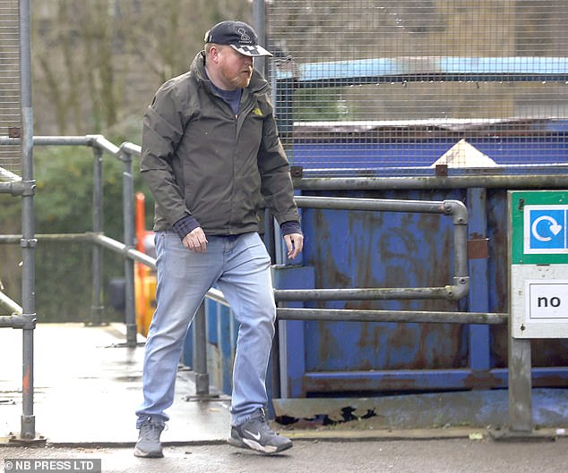 One local said: 'He is not keeping a low profile and people in the area know what he's done, but are leaving him to himself'. Pictured: Bush at the tip