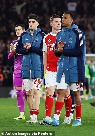 Arsenal lost 2-1 at Southampton