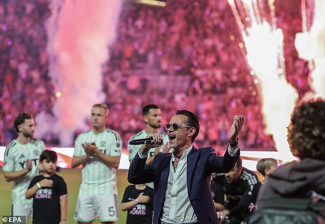 He said Marc, who was performing during the reception, 'called me to the stage'.