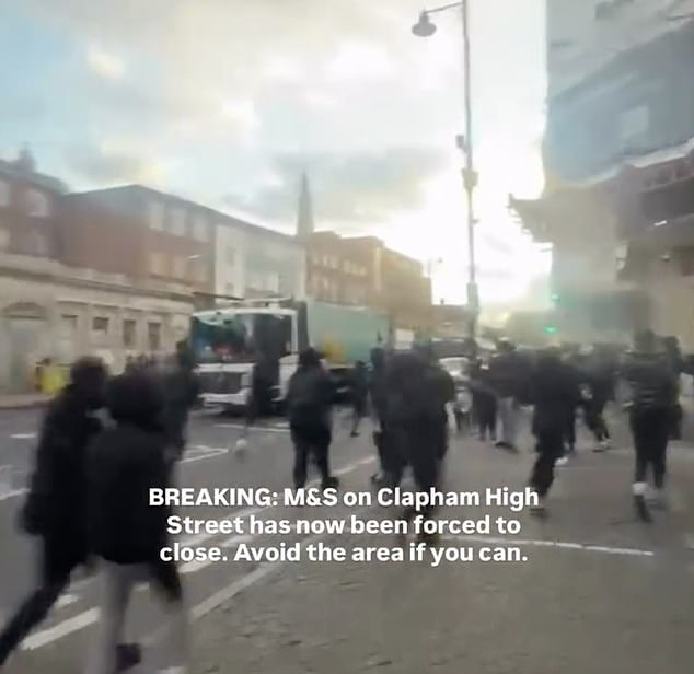 Clips circulating on social media saw crowds of children tearing through the neighbourhood