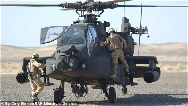 Marines prepared to strap themselves to Apache helicopters before they recovered Lance Corporal Mathew Ford's body