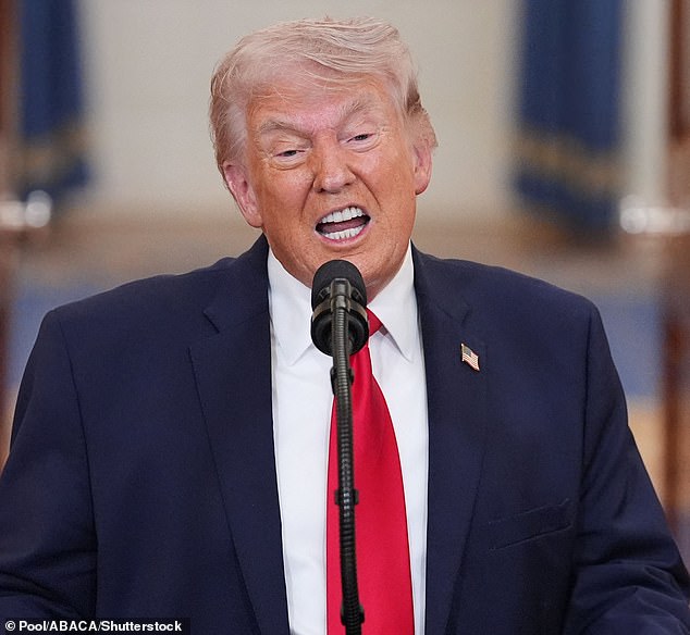 On Saturday evening, Trump confirmed the airman was rescued safely, posting to Truth Social: 'WE GOT HIM!' The president described him as a 'brave warrior'