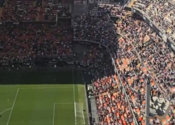 Nauseating footage from highest seats at 'steepest stadium in Europe' with 49,000 capacity emerges