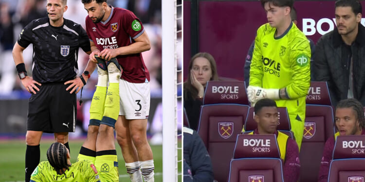 England U20 keeper Finlay Herrick given mother of all debuts as he comes on for West Ham penalty shootout vs Leeds