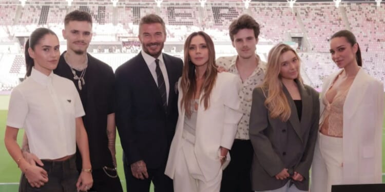 Beckham family put on a united front in Miami for David's 'incredible' milestone after Brooklyn takes tense phone call