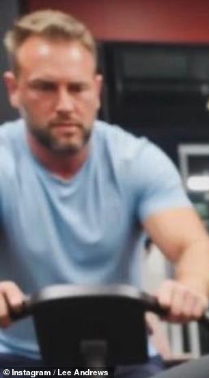 Lee used AI to replicate the image of the background with a new version of himself in the foreground - but it's easy to spot!