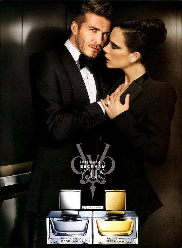 Adam is said to be looking to diversify his career outside of swimming and in one move he and Holly recently starred in a joint perfume campaign - harking back to the Beckhams' racy joint perfume ventures (Pictured)