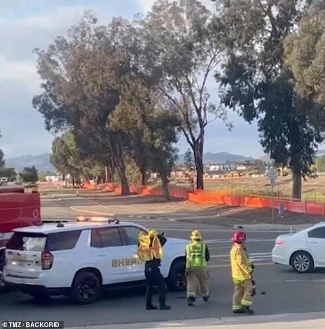 The nepo baby of TV producer Aaron Spelling was said to have expertly 'maneuvered the vehicle to minimize a more severe impact' and 'everyone is alright'