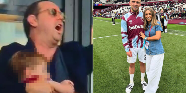 Danny Dyer spotted proudly singing X-rated song about his daughter Dani during West Ham's epic FA Cup clash vs Leeds