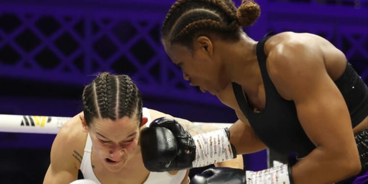 Caroline Dubois unifies lightweight division with unanimous decision win after flooring bloodsoaked Terri Harper