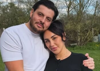 Sophie Kasaei and Jordan Brook mark 'emotional day' as he's discharged from hospital after terrifying meningitis battle