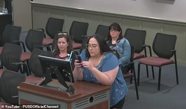 A mother spoke out about the district's decision to fire Beck at a recent public meeting, where she called the educator a 'pedophile'