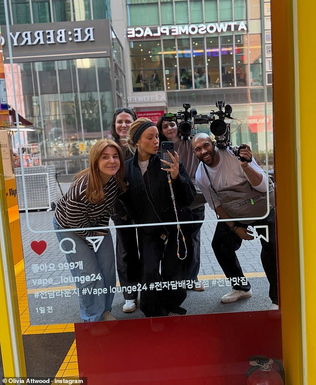 Olivia revealed she has been busy filming the treatment for her TV show and also shared a series of behind the scenes photos