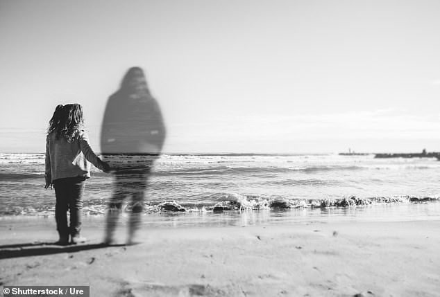 Jackson said that spirits from the afterlife often appear in the mind's eye as a shadowy figure that is see-through but still recognizable as a person