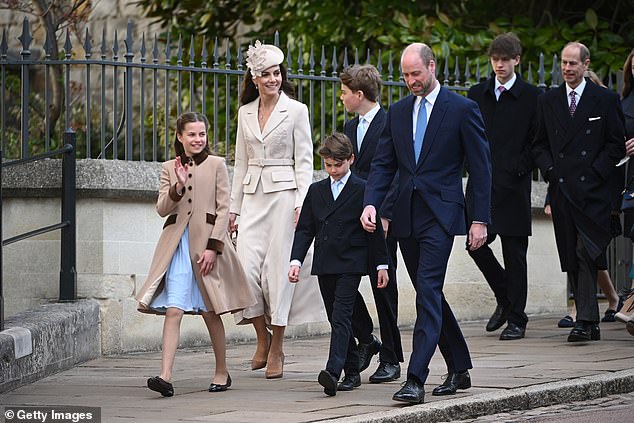 It was a notably unified Royal Family on display as they arrived at the 2026 Easter Matins Service at St George's Chapel, with Princess Charlotte offering a little wave