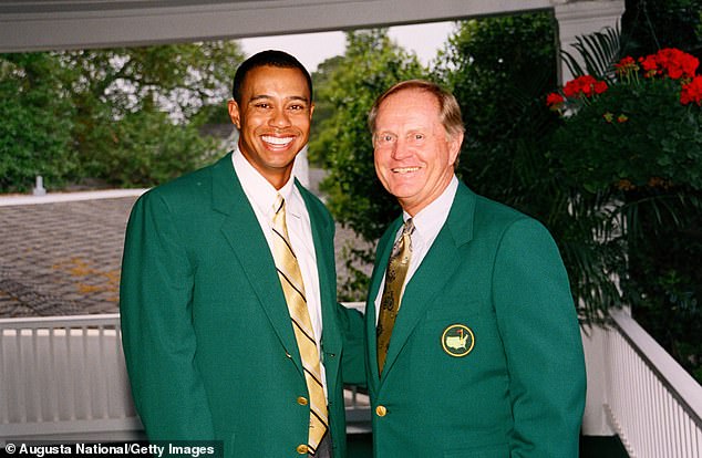 Tiger Woods and Jack Nicklaus - second and first in most major wins with a combined 33, including 11 at Augusta - always sit together with Tom Watson, a two-time winner here