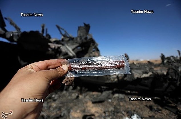 Media in Iran posted images of items where a US C-130 transport planes were seen completely destroyed on the remote airfield inside Iran after daring raid to rescue downed US airman