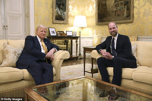 The President referred to Prince William as 'remarkable' and said Catherine had 'performed so incredibly' during her cancer battle