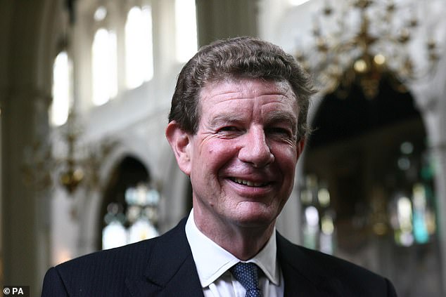 As Lord Peel bid farewell on behalf of the Queen, Mr Trump put his hand on his arm and declared: ‘So far as the Queen’s concerned, I’ve only got one thing to say. She’s one hell of a lady!’