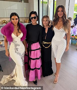 On Easter Sunday, many of the sisters shared photos and videos of their over-the-top family party