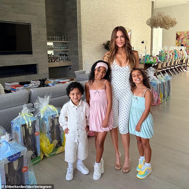 She also included a photo of her beloved niece Dream, nine, posing with them