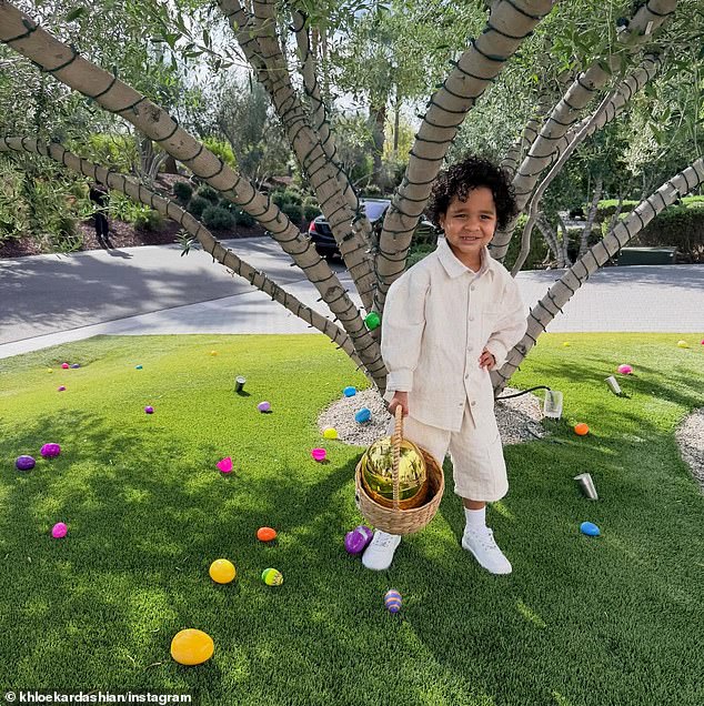 She also posted a photo of Tatum smiling as he succeeded in finding the most luxurious treasure during their Easter egg hunt