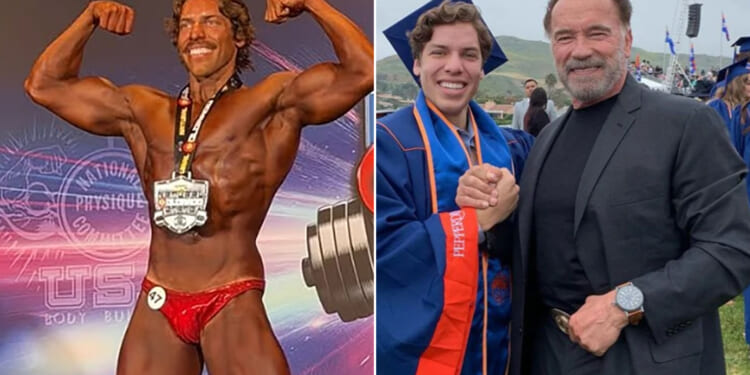 Arnold Schwarzenegger's son Joseph now officially a pro bodybuilder as he follows in dad's footsteps