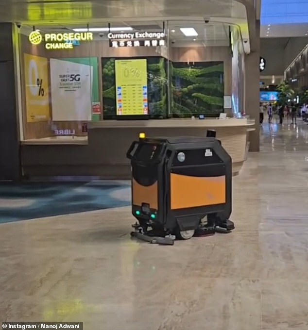 When it comes to public spaces, the tech is even more involved. One creator, Manoj Adwani, was baffled by a self-sufficient cleaning robot at the airport