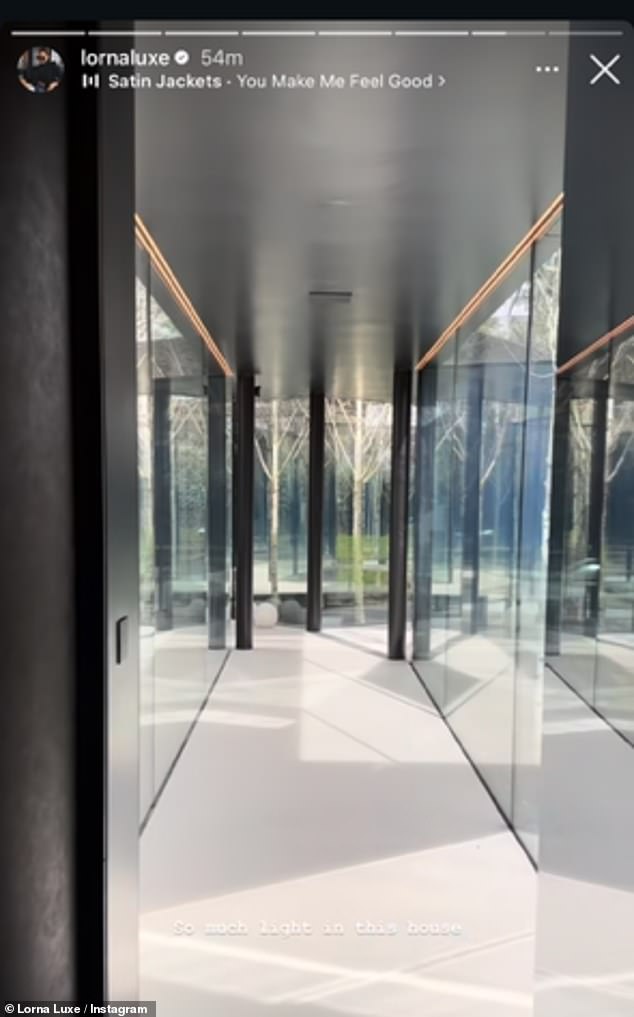 And the new property is also designed to look 'invisible' - and it's a single storey home, arranged as a cluster of seven individual pods scattered across the site